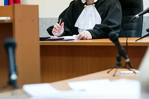 Judge in Court